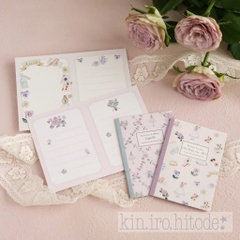 Các mẫu giấy Note Coquette dạng gấp đôi thành quyển sổ 💌 | Hãng Kin.iro.hitode hot hit Nhật Bản