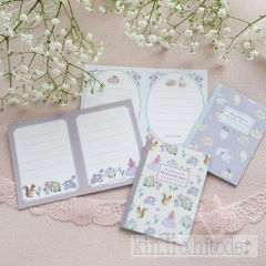 Các mẫu giấy Note Coquette dạng gấp đôi thành quyển sổ 💌 | Hãng Kin.iro.hitode hot hit Nhật Bản