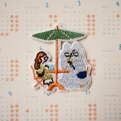Hình thêu dạng pin cài/ pin ủi - Neko Boyfriend| teayoushop