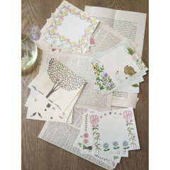 Set Giấy Note Mix 16 Tờ Xinh Xắn | Hãng Cozyca Nhật Bản