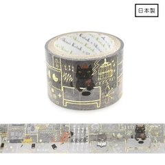 Các mẫu washi tape nhũ vàng holo Shinzi Katoh siêu lung linh