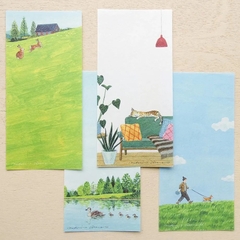 Chiết 4 tờ | các mẫu giấy note chữ nhật hãng Cozyca | hàng nhập chính hãng