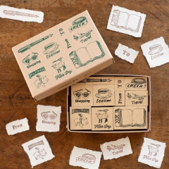 Các mẫu stamp planner set hoạ sĩ Inoue hãng Tegamisha Nhật Bản