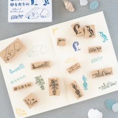 Các mẫu stamp gỗ cổ điển họa sĩ Inoue | hãng Tegamisha Nhật Bản