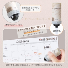 Các mẫu stamp trang trí dạng con lăn Neco Roll | Chính hãng Plus Nhật Bản