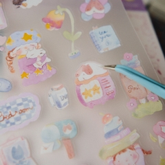 Sticker sheet chất PET 