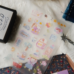 Sticker sheet chất PET 