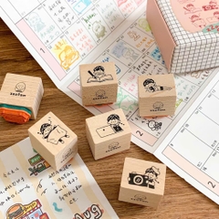 Các mẫu con dấu gỗ chủ đề Daily | hãng Molinta