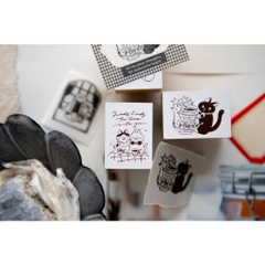 Các mẫu con dấu gỗ Series Tea Room hãng OURS | Chính hãng Taiwan