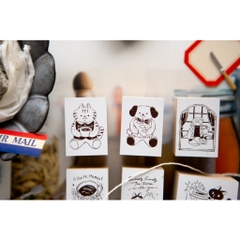 Các mẫu con dấu gỗ Series Tea Room hãng OURS | Chính hãng Taiwan