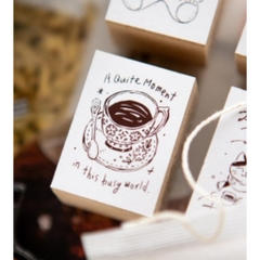 Các mẫu con dấu gỗ Series Tea Room hãng OURS | Chính hãng Taiwan