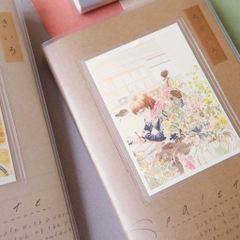 Sổ bìa nhựa Palette series A5 | 6 màu bìa để lựa chọn và đã kèm 2 Postcard