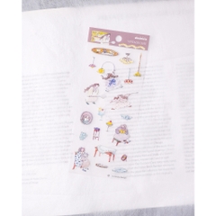 Các mẫu sticker sheet chất PET mờ | hãng Dodoluu