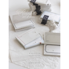 [Full và Chiết 10 tờ] Các mẫu giấy Memo Note in 2 mặt hãng Nyret Design