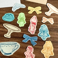 Set 100 tờ giấy mỹ thuật size A7 | Mỗi set 25 loại giấy khác nhau | hãng Molinta