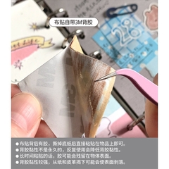 Set 10 sticker tag thêu vải hãng Molinta