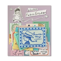 Set 10 sticker tag thêu vải hãng Molinta