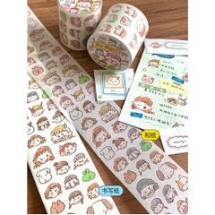 Các mẫu PET Tape series Watercolor Girls hãng Molinta