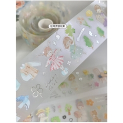 Các mẫu PET Tape series Watercolor Girls hãng Molinta