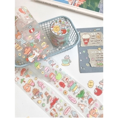 Các mẫu PET Tape series Watercolor Girls hãng Molinta