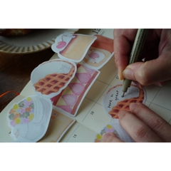 [Chiết] Các mẫu note cuộn cắt shape Ivy Snow Đài Loan