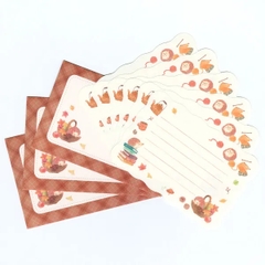 Letter Set chủ đề Autumn | 6 tờ thư + 3 phong bì | Hãng NB Nhật Bản