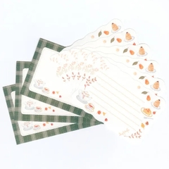 Letter Set chủ đề Autumn | 6 tờ thư + 3 phong bì | Hãng NB Nhật Bản