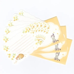 Letter Set chủ đề Autumn | 6 tờ thư + 3 phong bì | Hãng NB Nhật Bản