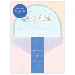 Letter set giấy cắt khung Oval chủ đề 