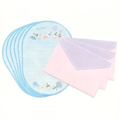 Letter set giấy cắt khung Oval chủ đề 