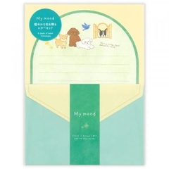 Letter set giấy cắt khung Oval chủ đề 