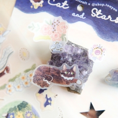 Sticker Sheet chất Tracing Paper kèm nhũ vàng 