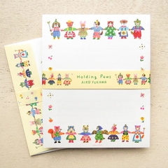 [Letter Set] Set 12 tờ giấy viết thư kèm 4 phong thư Cozyca | Chính hãng Nhật Bản