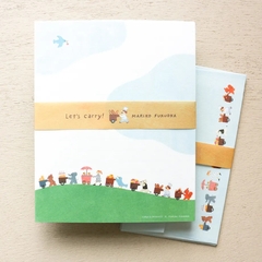 [2026] Set 12 tờ giấy viết thư kèm 4 phong thư Cozyca | Chính hãng Nhật Bản