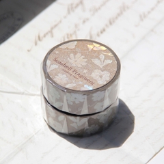 [2026] [Chiết 1m] Các mẫu washi ép nhũ Hologram vàng/ bạc Summer Collection hãng BOKI | Hàn Quốc