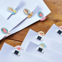 Set Kẹp Giấy (Paper Clips) Onigiri | Chính hãng Hitotoki Nhật Bản