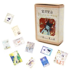 Các mẫu stamp sticker có nhũ/ cán lomo kèm hộp diêm đựng Shinzi Katoh | Chính hãng Nhật Bản