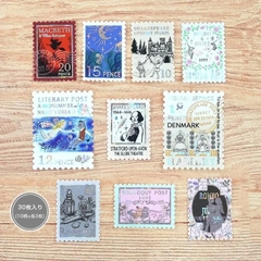 Các mẫu stamp sticker có nhũ/ cán lomo kèm hộp diêm đựng Shinzi Katoh | Chính hãng Nhật Bản