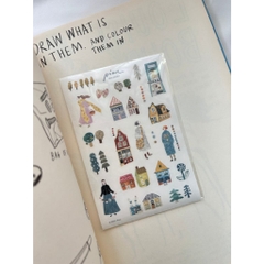 Các mẫu sticker sheet chất washi hãng Pion l Taiwan