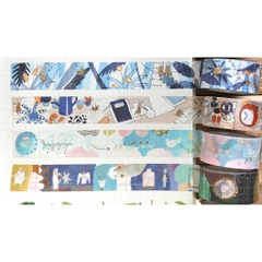 Chiết chu kì 1 m | các mẫu washi nhũ hãng Cozyca Nhật Bản