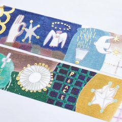 Chiết chu kì 1 m | các mẫu washi nhũ hãng Cozyca Nhật Bản