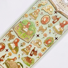 Các mẫu sticker giấy mỹ thuật & có nhũ chủ đề cổ tích MONOGATARI | Kamio Nhật Bản