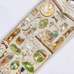 Các mẫu sticker giấy mỹ thuật & có nhũ chủ đề cổ tích MONOGATARI | Kamio Nhật Bản