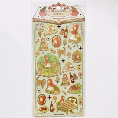 Các mẫu sticker giấy mỹ thuật & có nhũ chủ đề cổ tích MONOGATARI | Kamio Nhật Bản