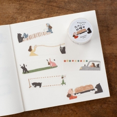 [Chiết lẻ 12 miếng] Các mẫu washi tape cắt sẵn (Kiritori) | Chính hãng Tegamisha
