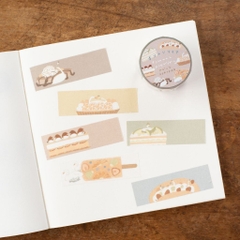 [Chiết lẻ 12 miếng] Các mẫu washi tape cắt sẵn (Kiritori) | Chính hãng Tegamisha