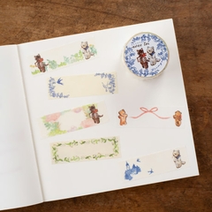 [Chiết lẻ 12 miếng] Các mẫu washi tape cắt sẵn (Kiritori) | Chính hãng Tegamisha