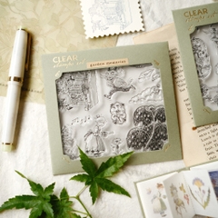 Set con dấu trong suốt Clear Stamps 