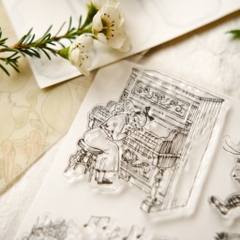 Set con dấu trong suốt Clear Stamps 