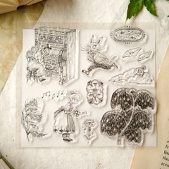 Set con dấu trong suốt Clear Stamps 